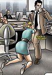 Climb on the desk and assume the first position - The office (fansadox 373) by Erenisch