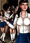 She's suddenly taken by these sinister sorority sisters and made into their plaything - Bd academy (fansadox 554) by Lesbi k leih