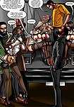 Four gorgeous airline stewardesses get grabbed walking out of the terminal and are sent straight into sadistic, sexual slavery - Mile high club (fansadox 592) by Lesbi K Leih