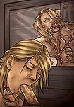 As he plays the video, he is in the midst of exploiting another captive, lost in his sadistic enjoyment - The Hostage 2 (fansadox 652) by Lilith