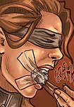 As he plays the video, he is in the midst of exploiting another captive, lost in his sadistic enjoyment - The Hostage 2 (fansadox 652) by Lilith