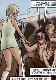 The narrative unfolds with gripping intensity, centering on the power dynamics between Lucy and her captors within a fictional, cartoon universe - The High Ride (fansadox 667) by Slasher