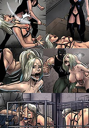 Group X captures her lesbian lover and forces her lover to fuck and suffer - Group X part2 (fansadox 528) by Celestin