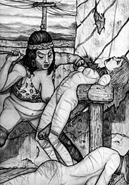 Nurse Sappho fed more of her needle into Mandy's arm - Unfortunate daughters of bad men by Hines