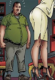 I ground her pretty face into my sticky crotch as I delivered my load - Stiletto horror den (fansadox 308) by Moffett